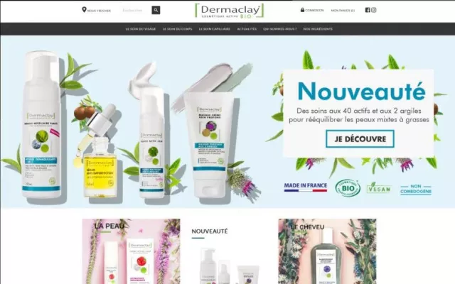 Site Dermaclay réalisé par Kaiman