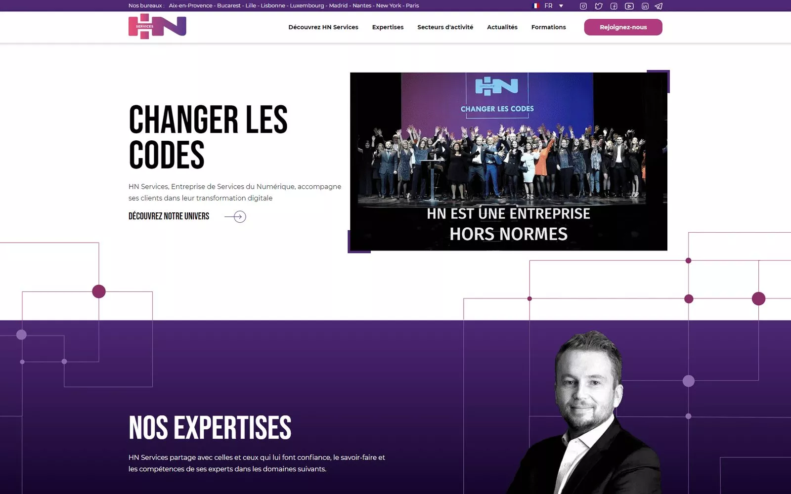 Site HN Services conçu par Kaiman