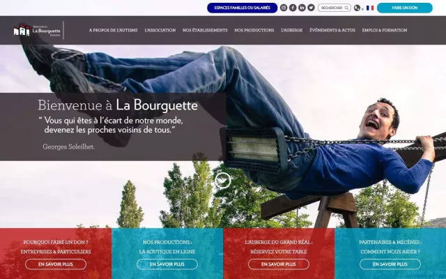Site La Bourguette réalisé par Kaiman
